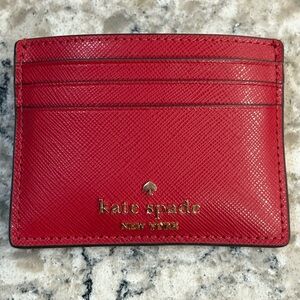 Kate Spade Vibrant Red Card Holder